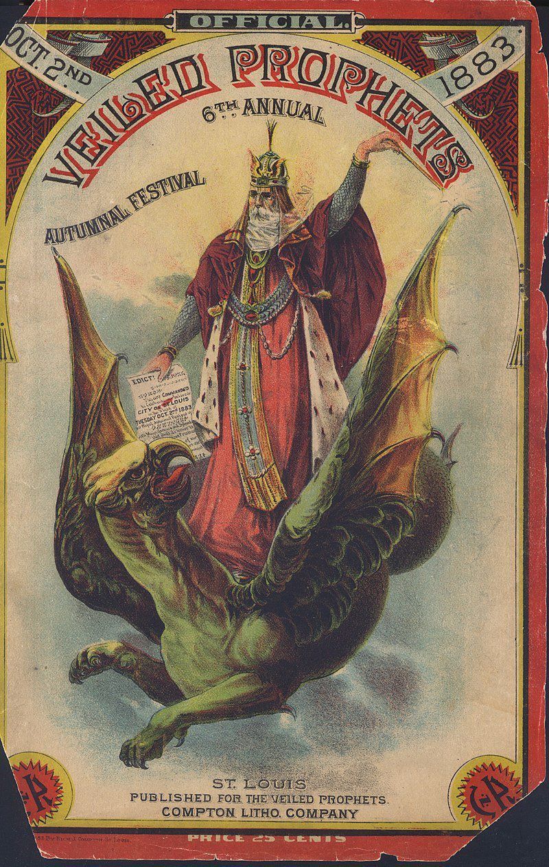 1883 program for the Veiled Prophet festival